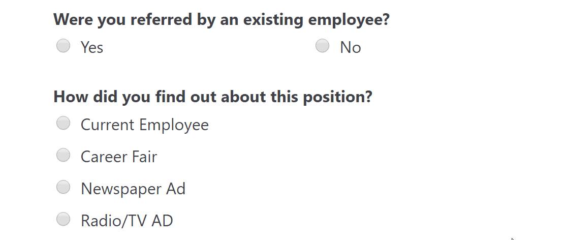 conditional job application form - WPForms conditional job application form