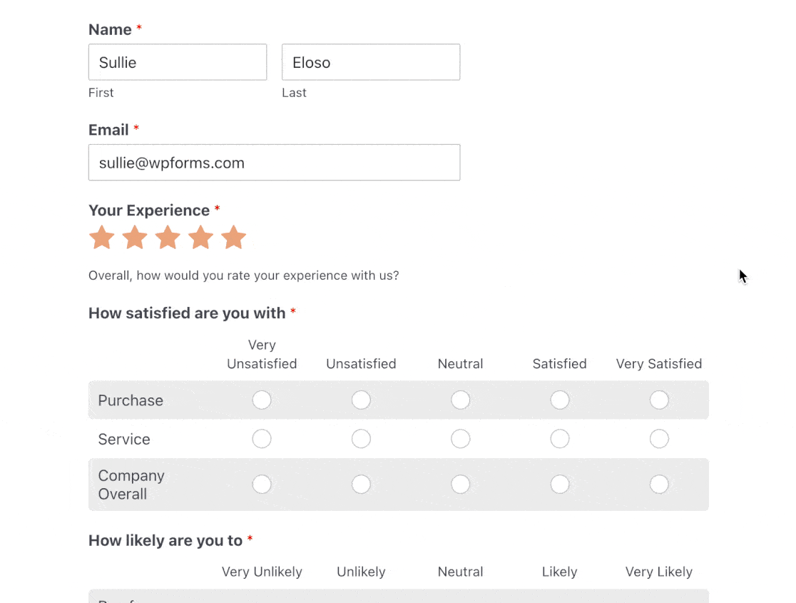 Rating Follow Up Field Conditional Logic - WPForms Using conditional logic to ask a follow up question if a survey respondent gives a low rating