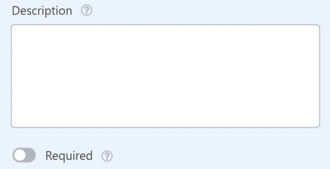 Item description