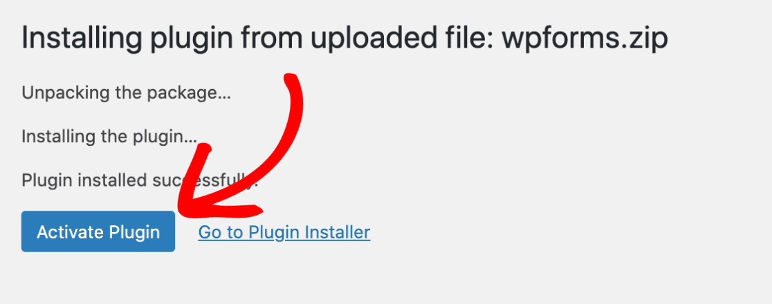 Activate WPForms plugin - WPForms Activate WPForms plugin