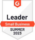 G2 2023 Leader Small Business Badge G2 2023 leader small business badge