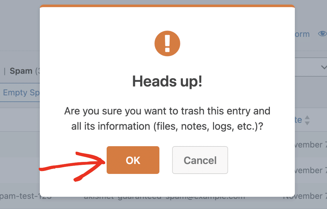 Click OK to Continue Click OK to Continue