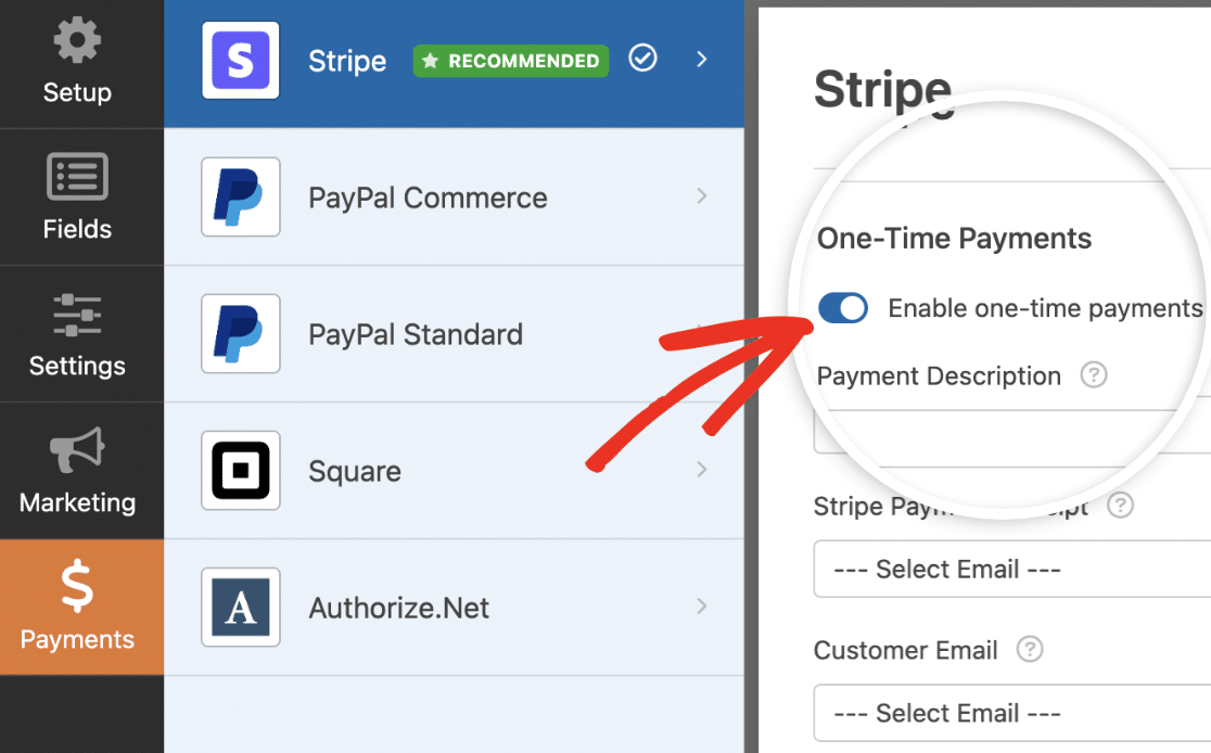 Enabling Stripe Payments - WPForms Enabling Stripe payments for a form