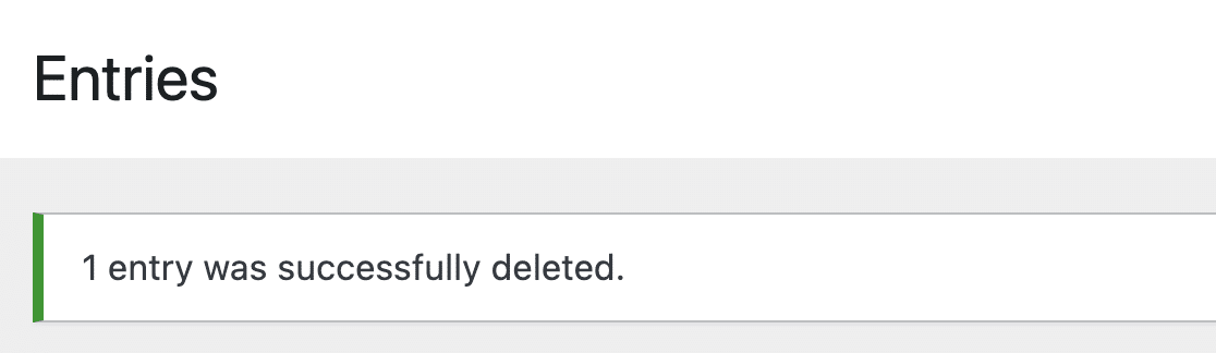 Number of Deleted Entries Number of deleted entries