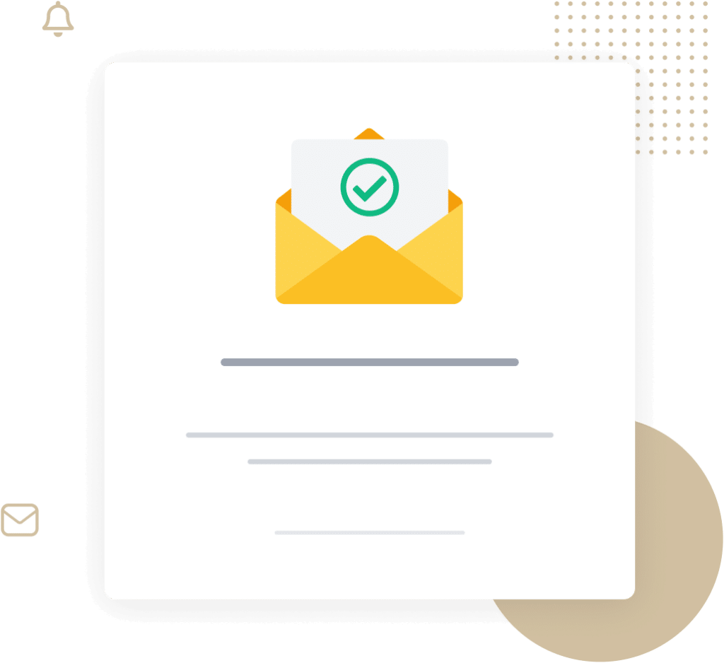 Email Confirmation Illustration with Checkmark in Envelope - WPForms Email confirmation illustration with checkmark in envelope