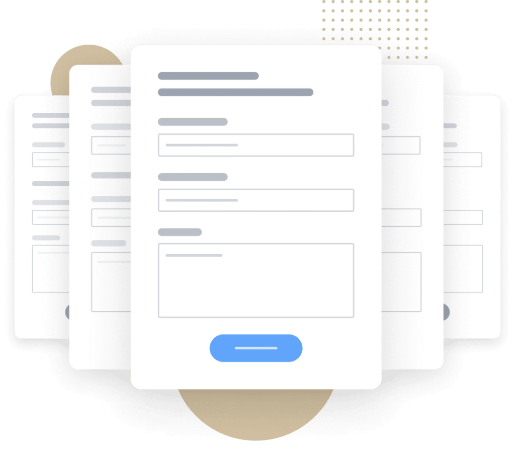Illustration of Multiple Form Templates with a Submit Button - WPForms Illustration of multiple form templates with a submit button