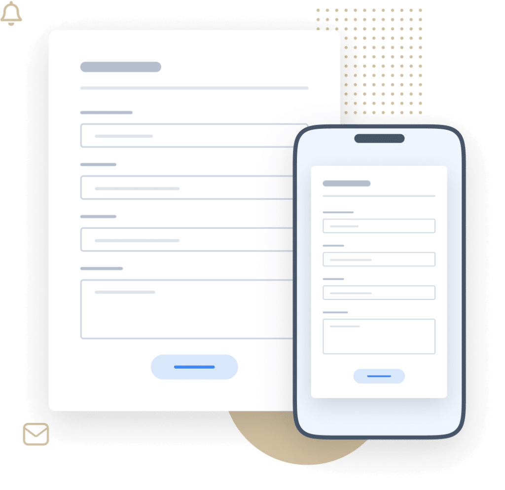 Responsive and Mobile-Friendly Forms Illustration - WPForms Responsive and mobile-friendly forms illustration