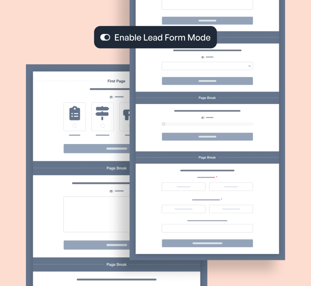 Illustration of Simplified Lead Forms for Higher Conversions - WPForms Illustration of simplified lead forms for higher conversions