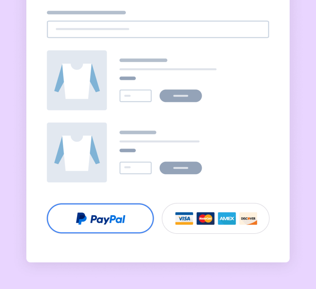 Illustration of PayPal Payment Integration on an Online Store - WPForms Illustration of PayPal payment integration on an online store