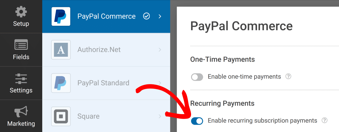 recurring-payments-paypal-commerce - WPForms Recurring Payments