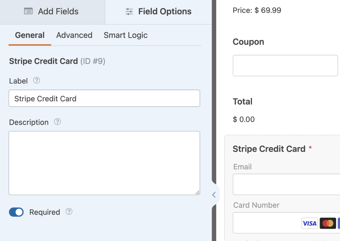 Select Payment Field Select Payment Field