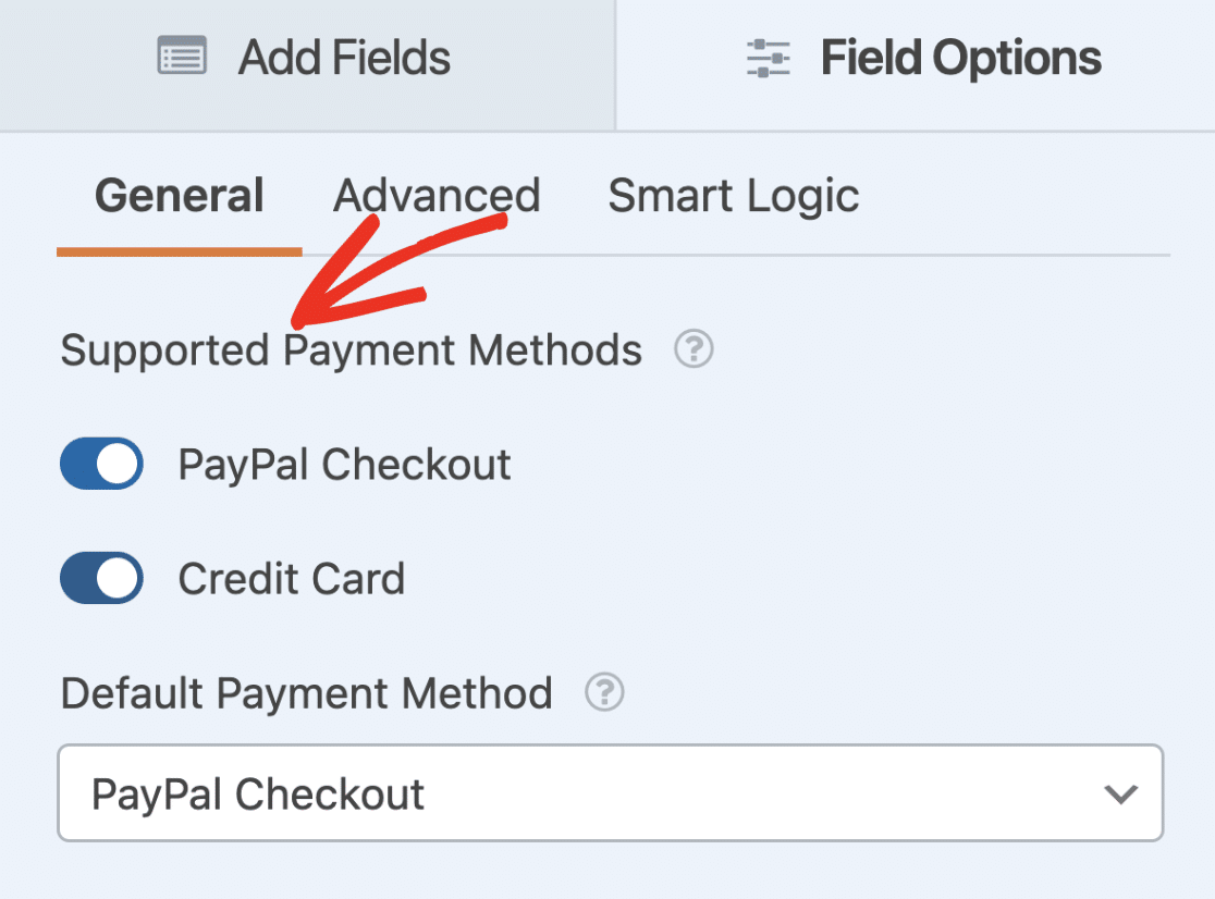 Supported Payment Methods Supported Payment Methods
