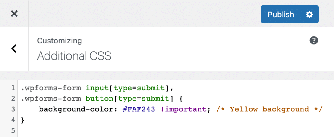 WordPress CSS editor - WPForms WordPress CSS editor